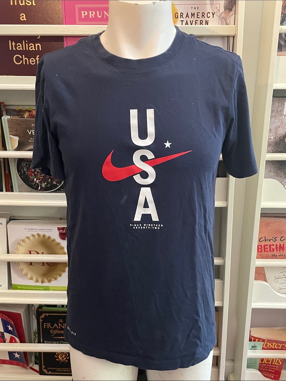 Nike Navy USA Graphic Short Sleeve Tee